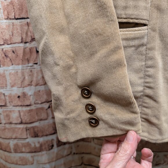 DC Collection VINTAGE Tan Corduroy Blazer Size 14 - Picture 6 of 15